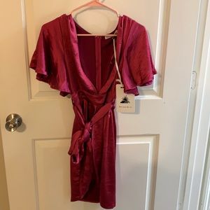 Here Comes The Sun Fuchsia XS Minidress